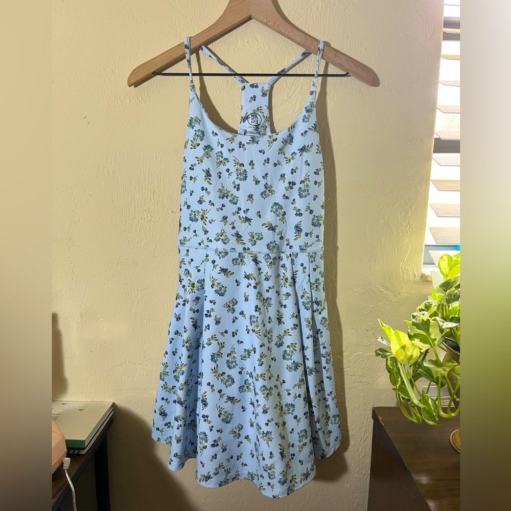Blue Floral Dress | Athletic Dress
